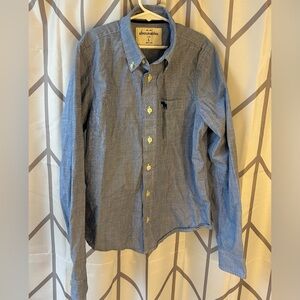 Abercrombie & Fitch Light Blue Button-Down Shirt
